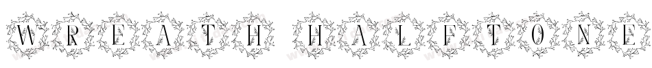 Wreath Halftone字体转换